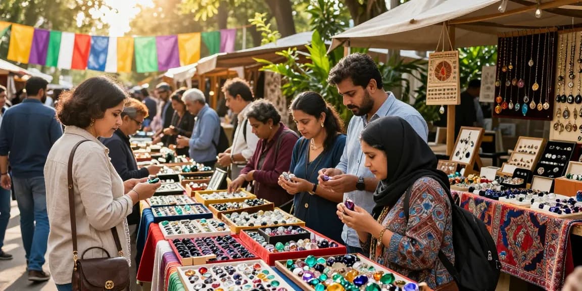 Explore the vibrant gemstone market at https://www.mygemspot.com, where diverse stalls showcase exquisite gems, enhancing your treasure hunting journey.