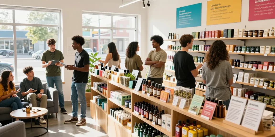 How Can I Buy Weed Online Legally In The USA? Best Guide to cannabis shopping with friends at a modern dispensary.
