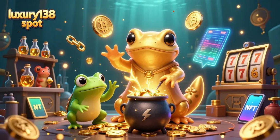 Win big with luxury138 slot features in an enchanting 3D casino scene.
