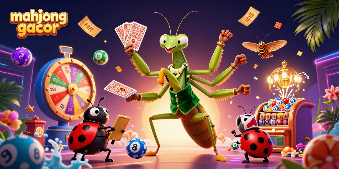 Experience mahjong gacor with vibrant scenes of slots, jackpots, and gaming excitement.