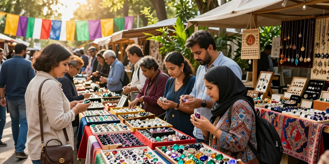Explore the vibrant gemstone market at https://www.mygemspot.com, where diverse stalls showcase exquisite gems, enhancing your treasure hunting journey.