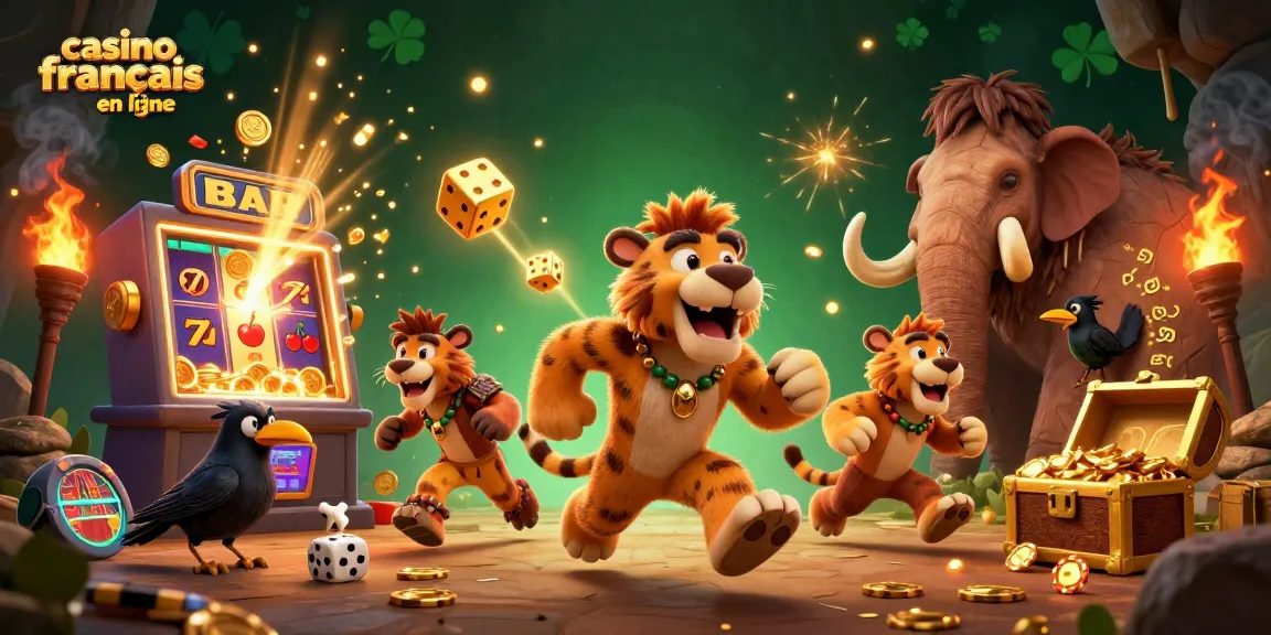 Jouez et gagnez avec le casino français en ligne dans une scène dynamique de jeu