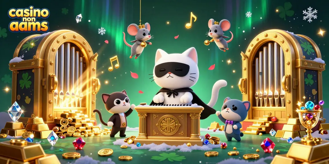 Scopri il fascino di un casinò non AAMS con un gatto e un topo fantasiosi in un vivace ambiente 3D.