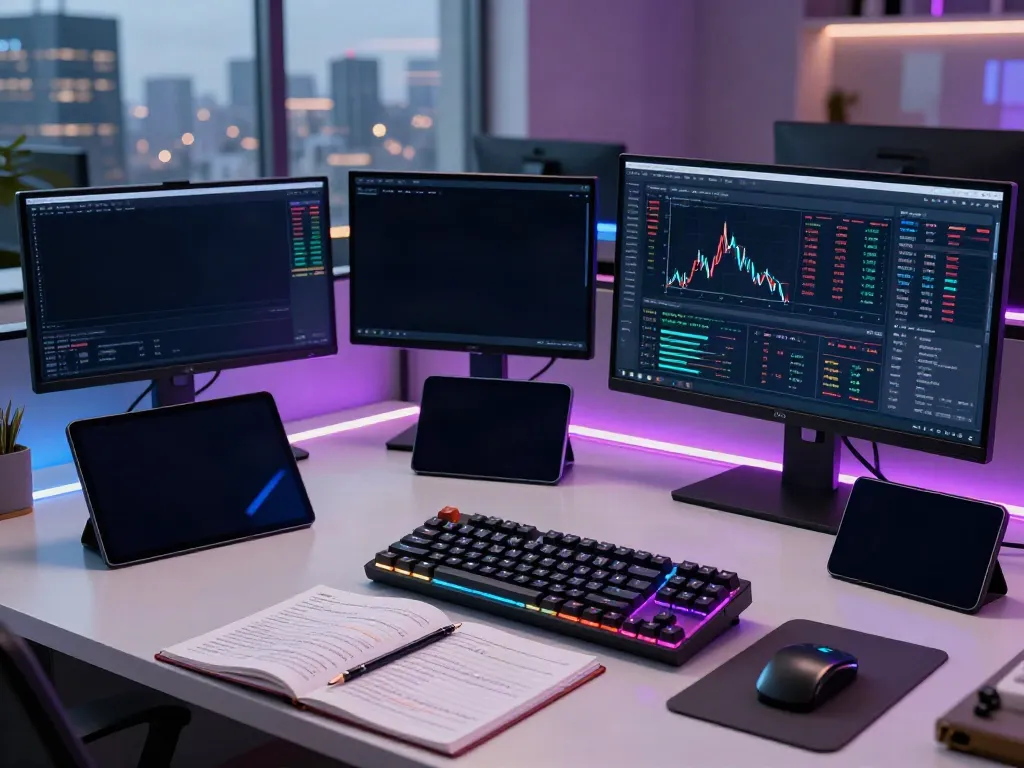 yfinance alternative in a professional crypto trading setup with real-time data and modern technology
