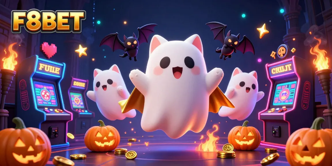 Catch winning moments at F8BET with a ghost cat in a haunted casino!