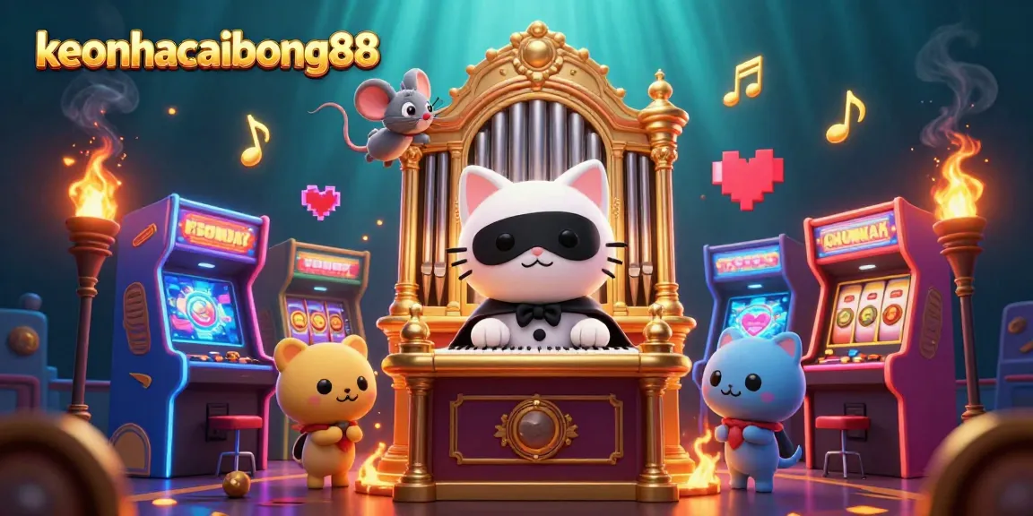 Experience vibrant casino action in the keonhacaibong88 themed illustration featuring captivating characters.