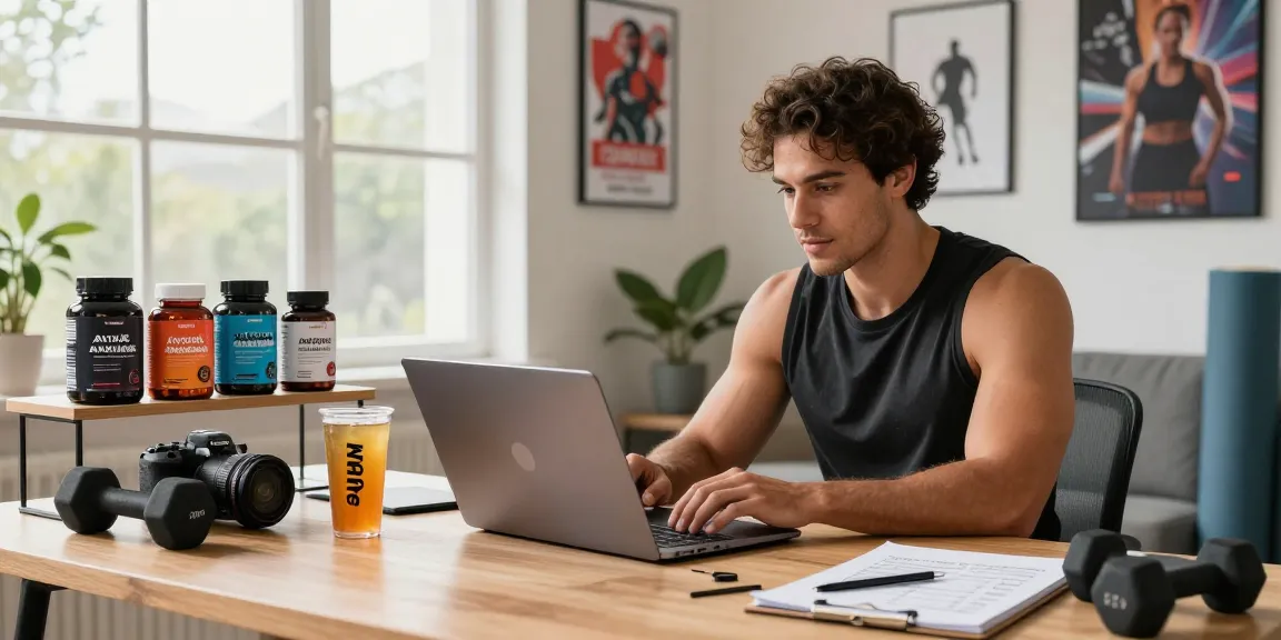 Shop from Astera Shop showcasing fitness enthusiast browsing lab-tested steroids for health goals