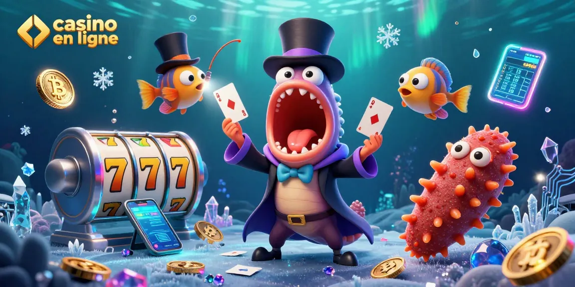 Jouez à des jeux au casino en ligne entouré de créatures marines fantastiques.