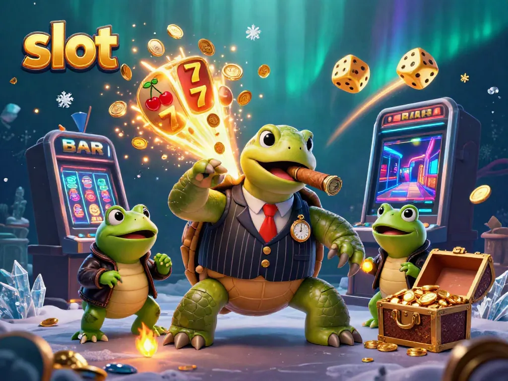 Spin the iconic slot with vibrant characters and dazzling jackpot elements in a thrilling casino scene.