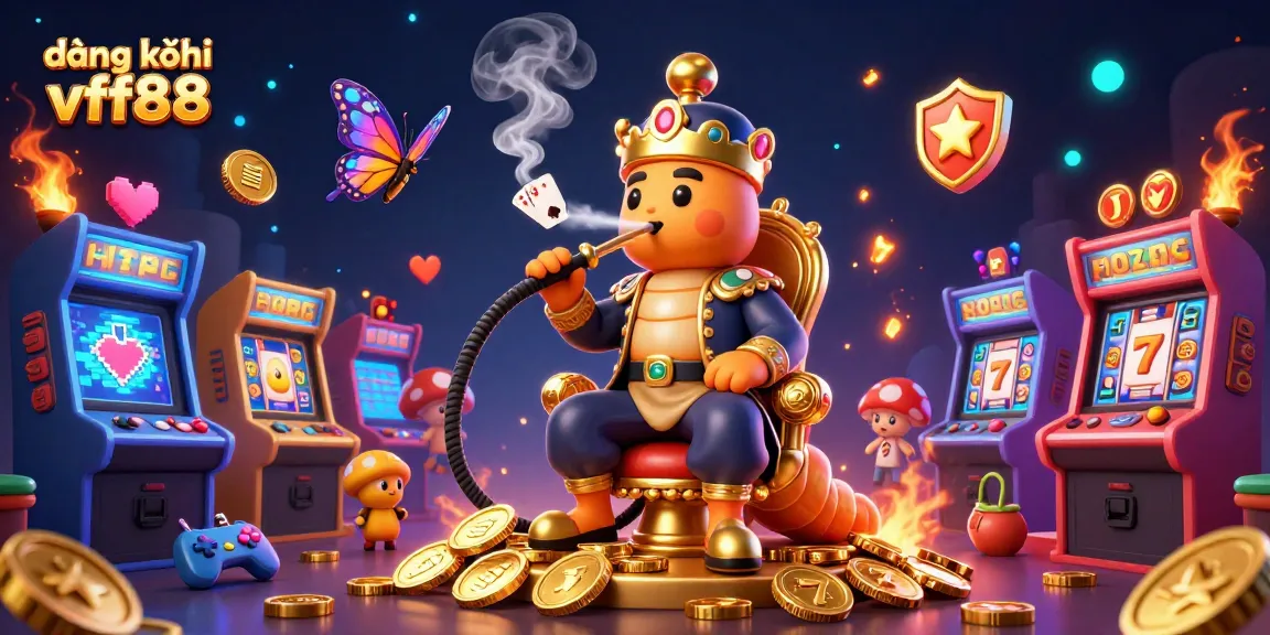 Experience the excitement of đăng ký vff88 with a vibrant 3D casino illustration featuring engaging game elements.