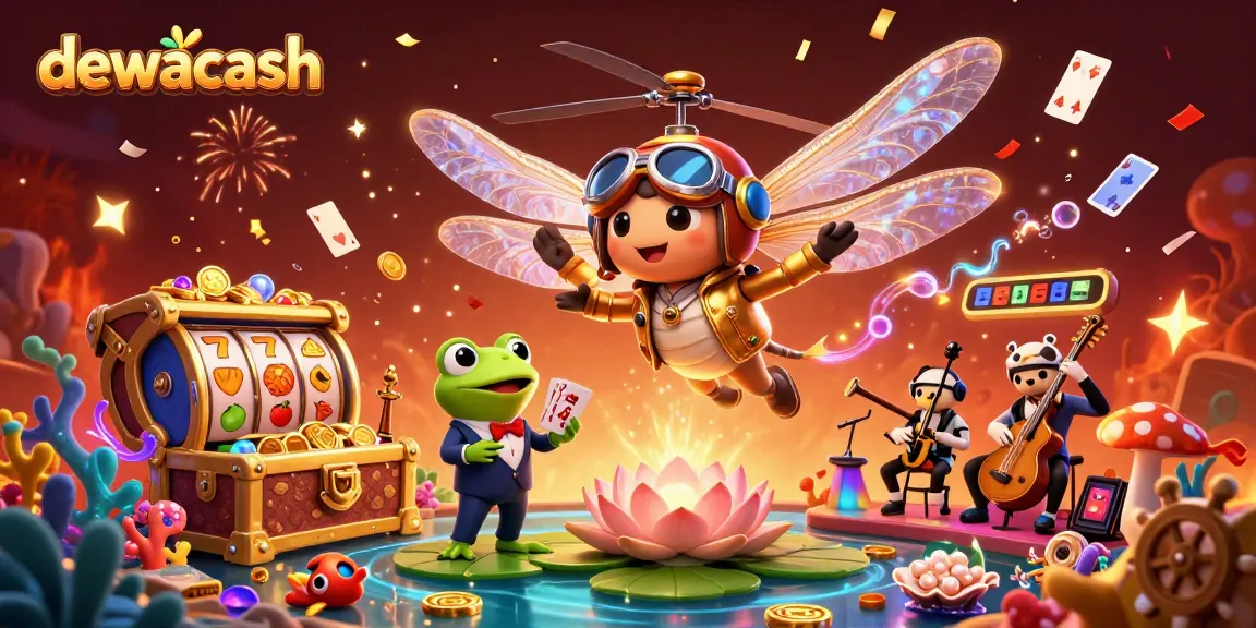 Dewacash brings excitement to gamers with a vibrant 3D casino scene featuring dynamic characters and rich gaming elements.