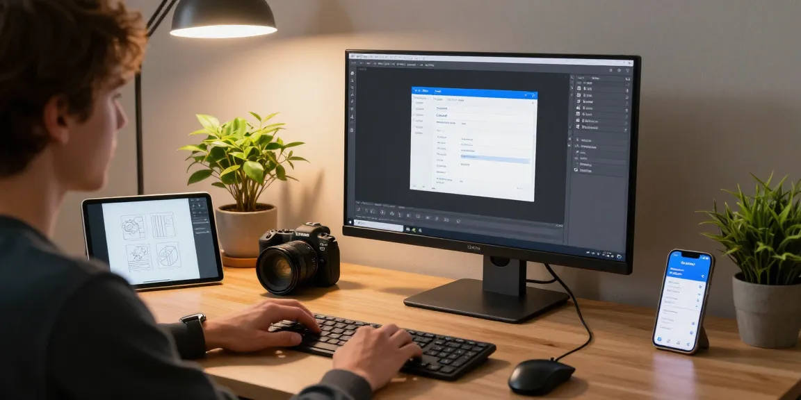 Enhance your efficiency with snipaste下载 in a modern tech workspace featuring dual monitors.
