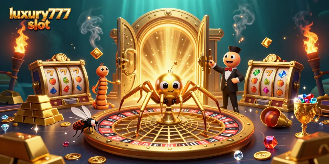 Experience thrilling wins with luxury777 slot in this vibrant casino illustration.