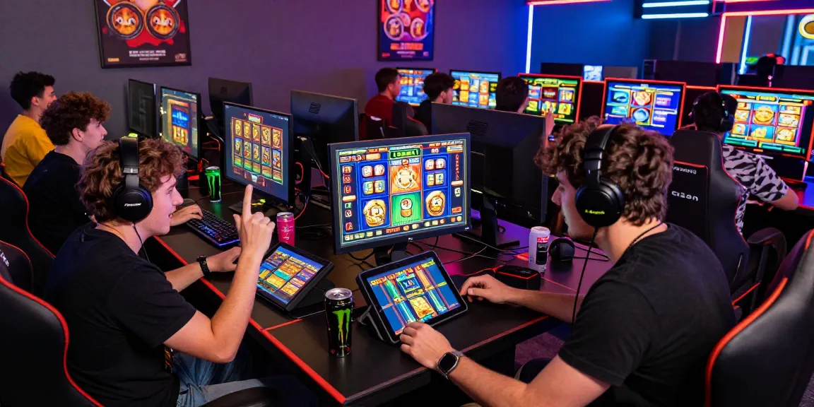 Engaged players enjoying slot depo 5000 games in a vibrant gaming environment.