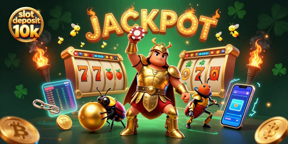 Slot deposit 10k menghadirkan kemenangan dalam perjudian dengan ilustrasi 3D yang penuh warna.