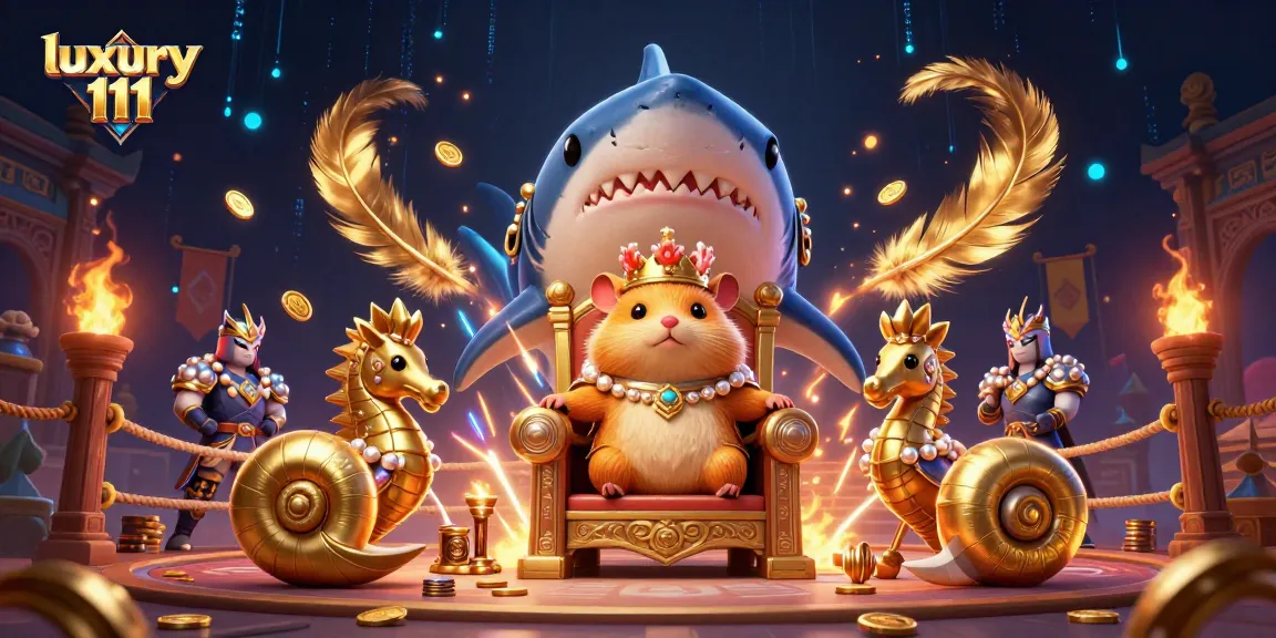 Experience the vibrant world of luxury 111 with this dynamic casino-themed illustration.