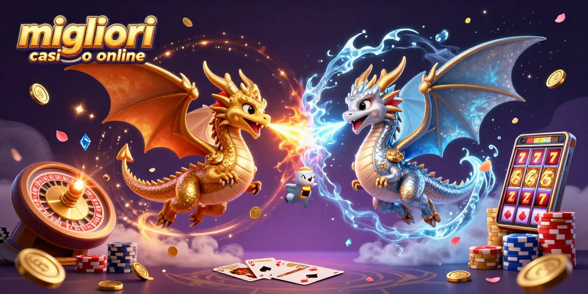 Vivi l'azione emozionante nei migliori casino online con draghi dorati ed elementi di gioco vibranti.