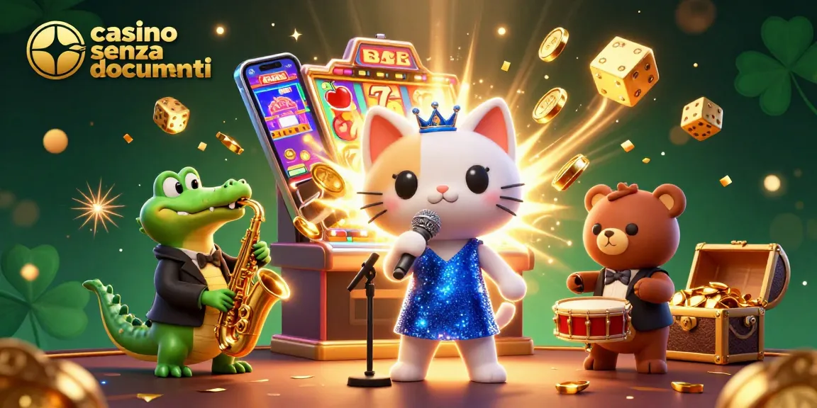Scopri l'emozione nei casino senza documenti con personaggi vibranti ed elementi di gioco dinamici.