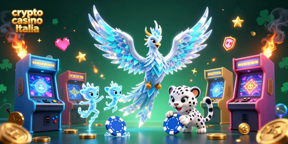 Gioca nei migliori crypto casino Italia con un'esuberante scena di giochi e personaggi animati.