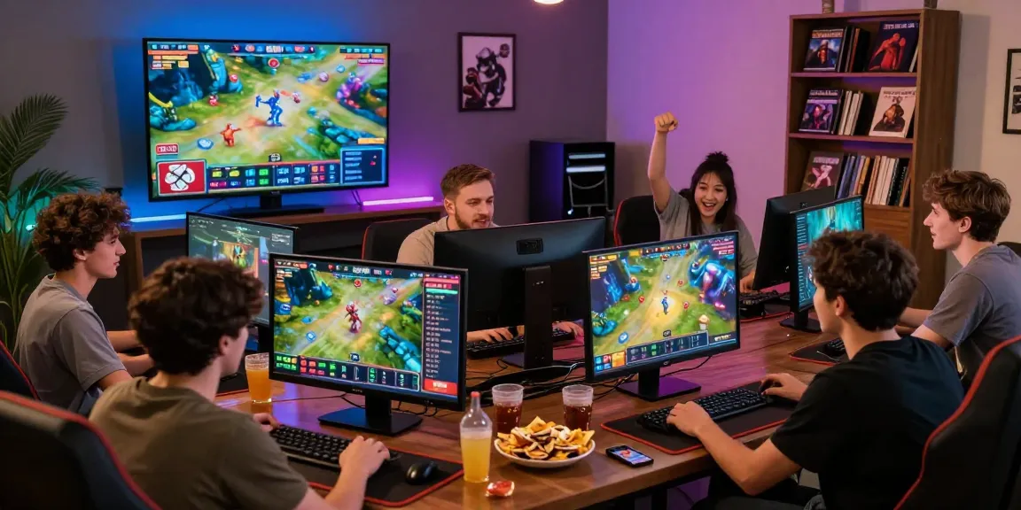 Players enjoying diverse online games on desktops and mobiles at newbet4d, showcasing excitement and engagement in a vibrant gaming environment.