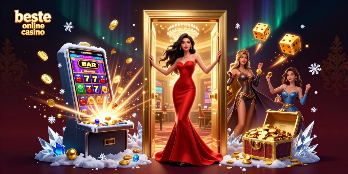 Experience the excitement of the beste online casino with vibrant visuals of jackpots and immersive gaming elements.