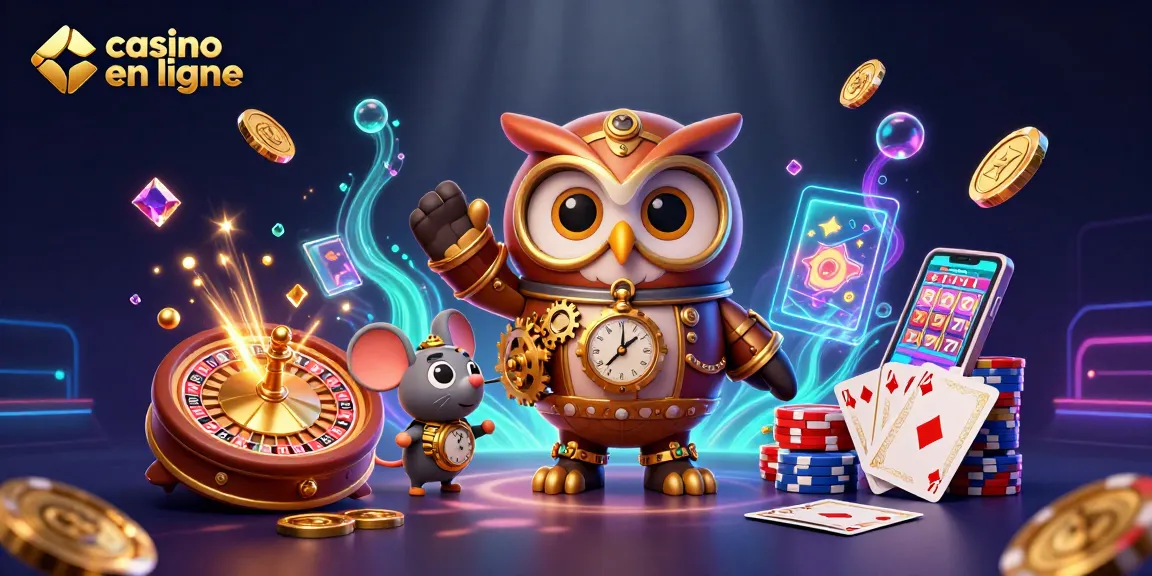 Participez à une activité vibrante de casino en ligne avec notre charmante chouette et souris sur une pléthore de jeux.