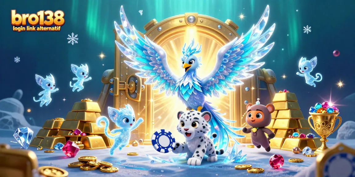 Engage with bro138 login link alternatif in a vibrant 3D casino illustration showcasing stunning characters and rich gambling elements.