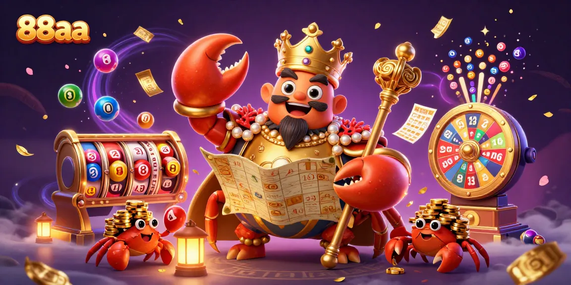 Experience exquisite gameplay at 88aa with a vibrant lottery scene filled with winnings and colorful elements.