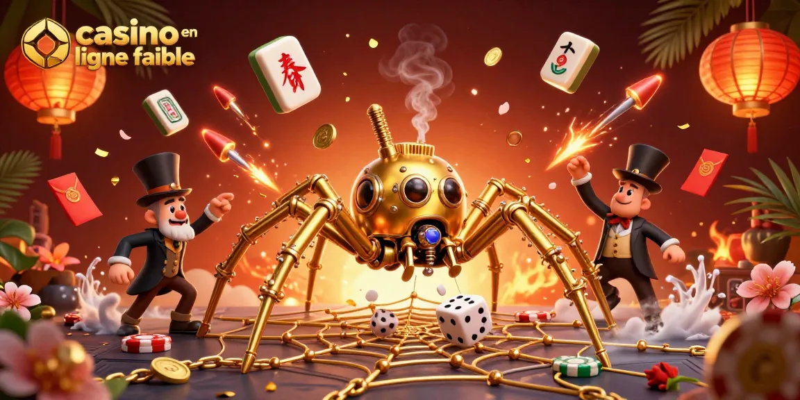Jouez au casino en ligne fiable avec cette illustration 3D captivante, riche en détails et en éléments de jeu.