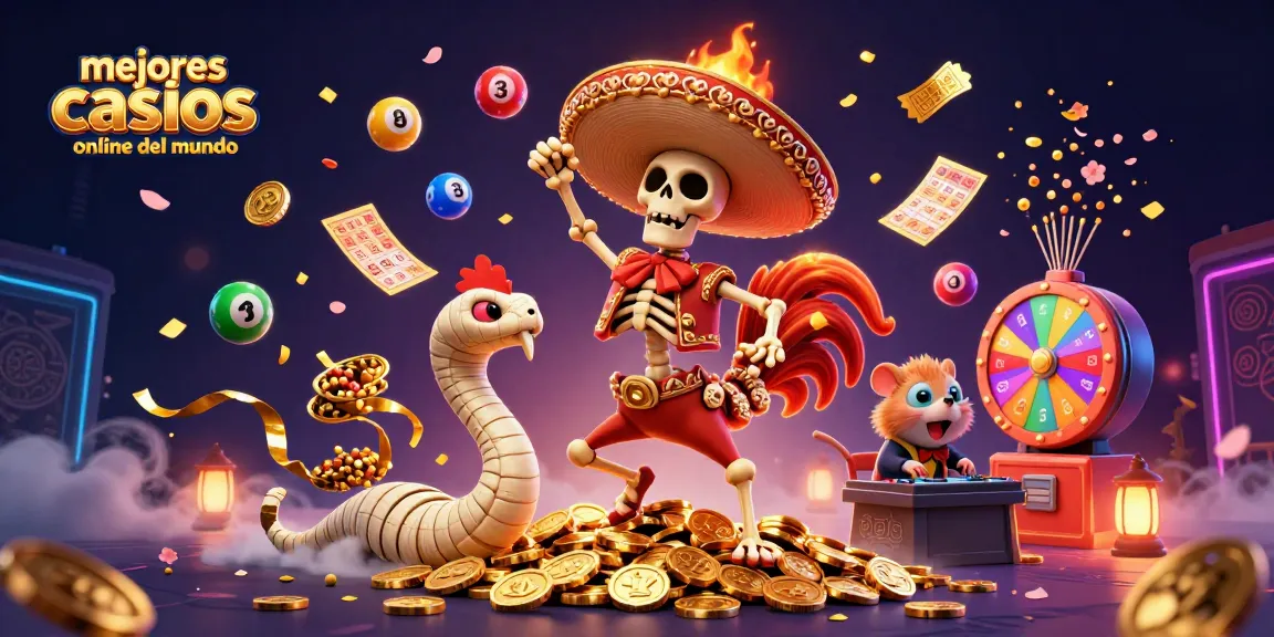Disfruta en los mejores casinos online del mundo con un divertido mariachis y lotería en un ambiente festivo.