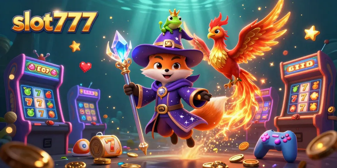 Experience the excitement of slot777 with vibrant characters and dynamic gaming elements capturing the thrill of online slots.