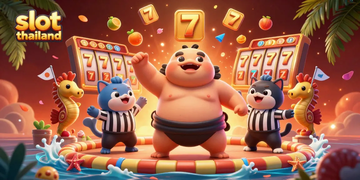 Engage in thrilling action at slot thailand with fugu and catfish in a vibrant casino scene.