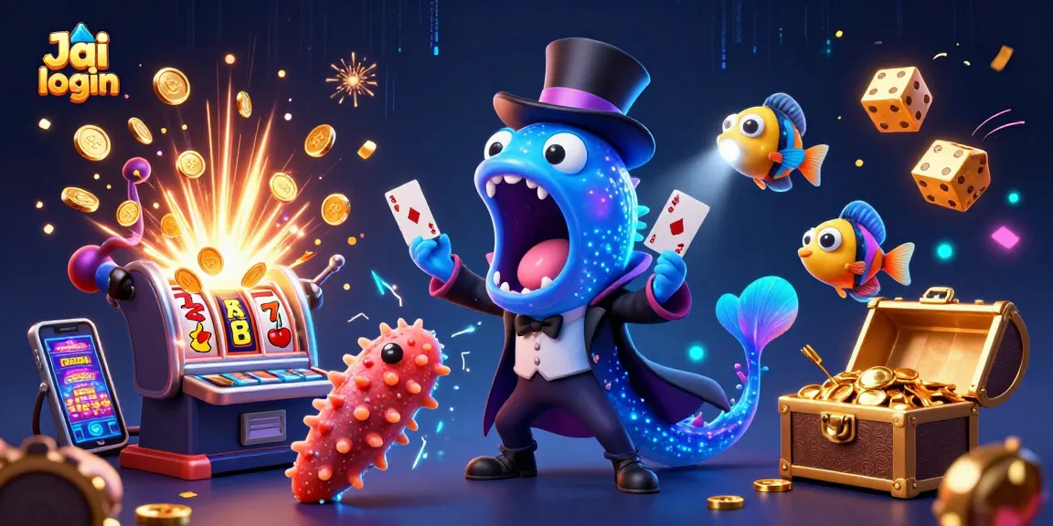 Experience the thrills of Jai club login with vibrant 3D illustrations showcasing exciting casino games.